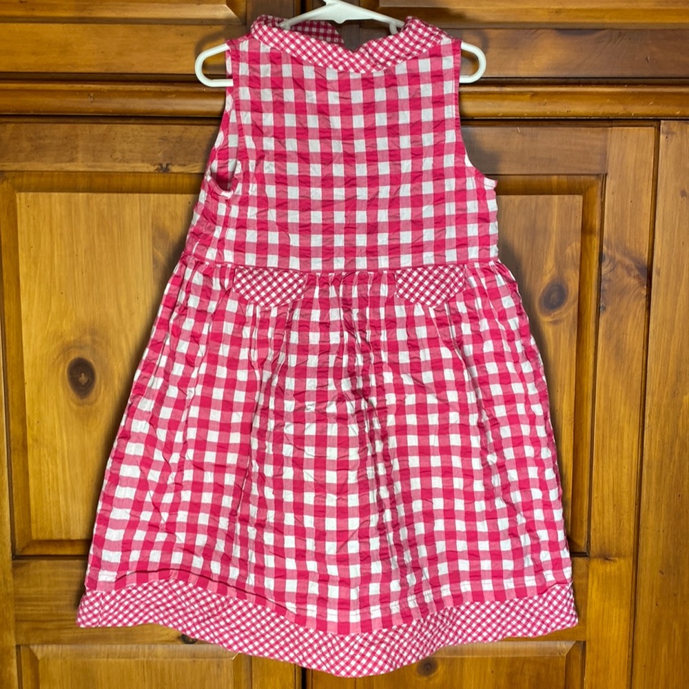 Hanna Andersson Pink and White Checkered Print Sundress